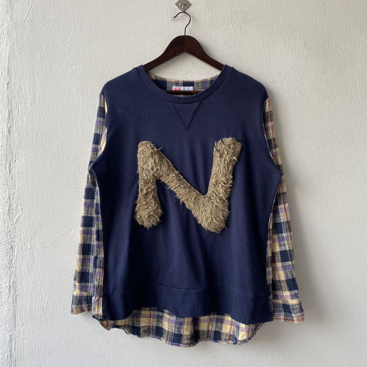 Ne-net by Issey Miyake Sweatshirt Reconstruct Flannel