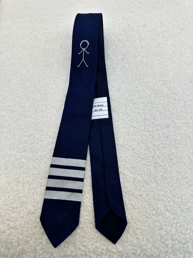 Thom Browne Thom Browne Blue Santa Claus Tie Size ONE SIZE - 2 Thumbnail