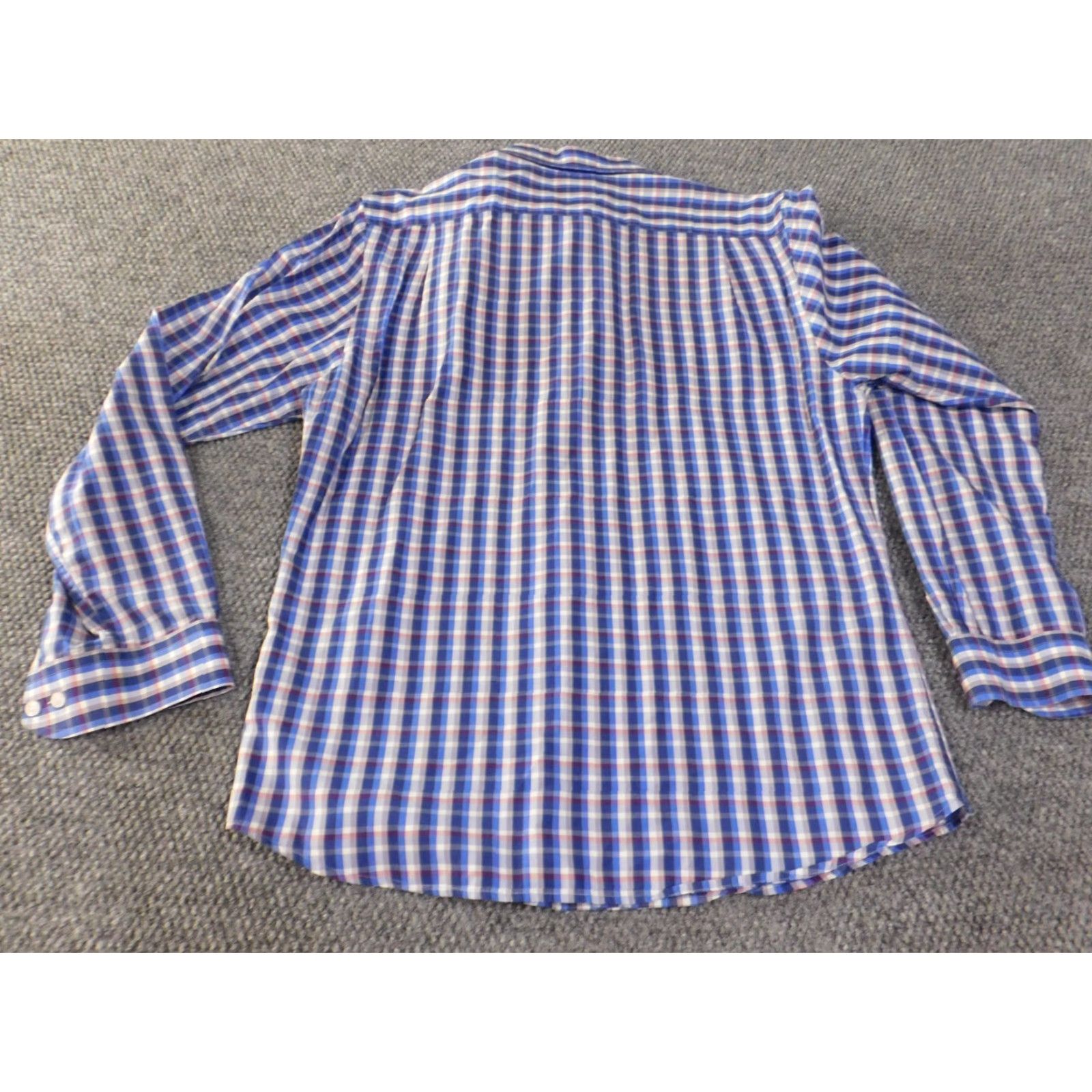 Rodd & Gunn Rodd & Gunn Shirt L Blue Plaid Button-Up Knit Cotton Casual Mens Regular Long Sleeve Button-Down Collar Modern Sports Western Size US L / EU 52-54 / 3 - 6 Thumbnail