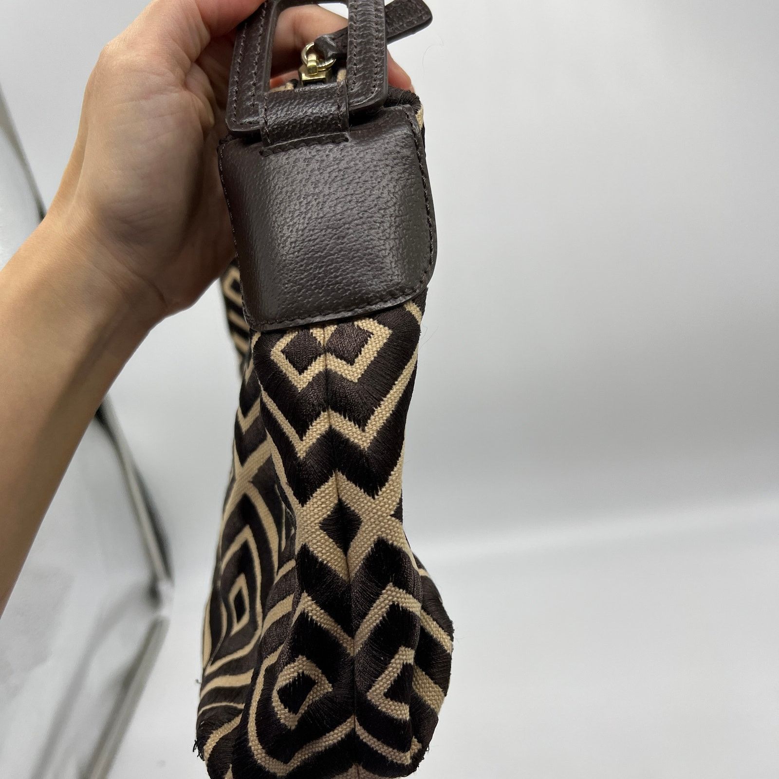 Other Adrienne Vittadini Geometric Canvas Embroidered Bag Size ONE SIZE - 11 Thumbnail
