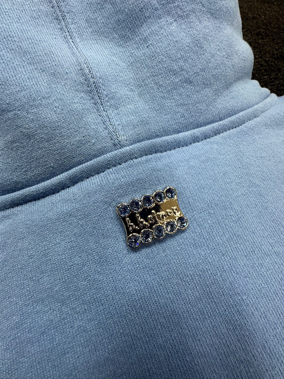 B.B. Simon × Supreme Supreme b.b. Simon Studded Zip Up Hoodie Baby Blue Size US M / EU 48-50 / 2 - 7 Thumbnail