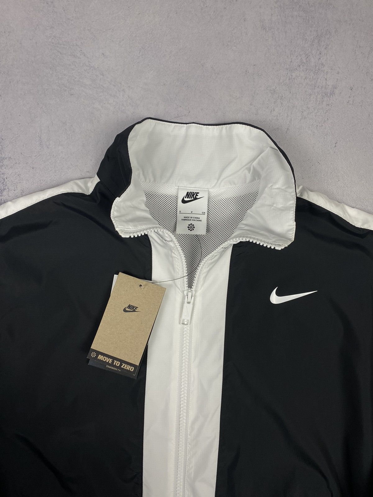 Nike New Nike Swoosh Big Logo Nylon Y2K Drill Jacket Bomber Size S / US 4 / IT 40 - 6 Thumbnail