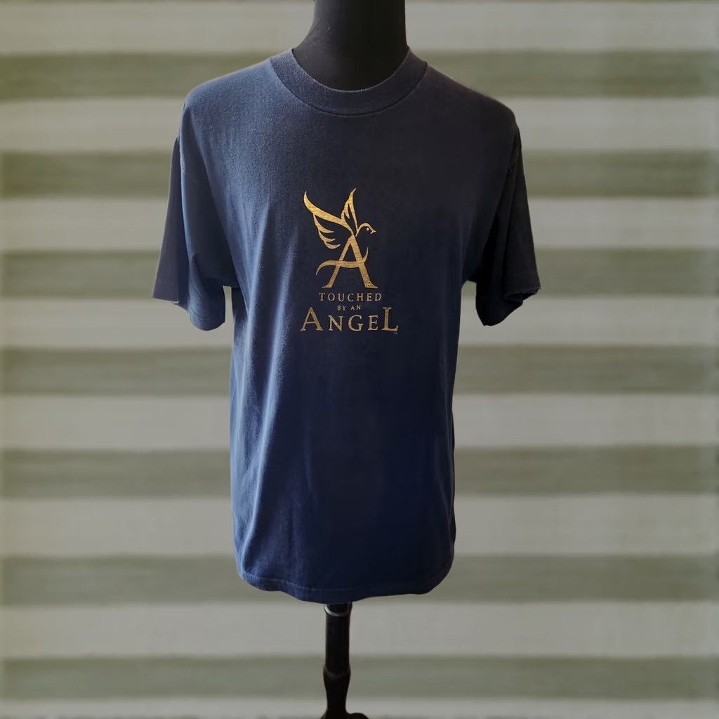 Vintage VINTAGE 90s Touched By An Angel T-Shirt Men’s Large Blue Short Sleeve Crew Neck Cotton Alstyle Apparel & Activewear Mens 90s TV Size US L / EU 52-54 / 3 - 1 Thumbnail