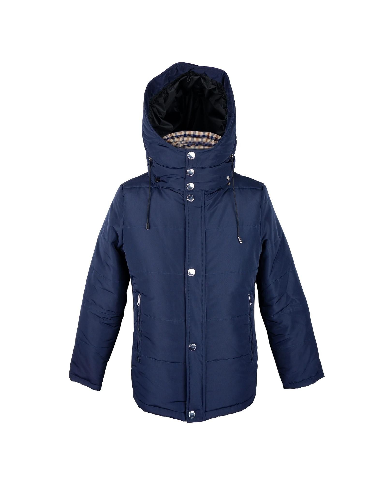 image of Aquascutum Removable Hood Jacket in Blue, Men's (Size 2XL)