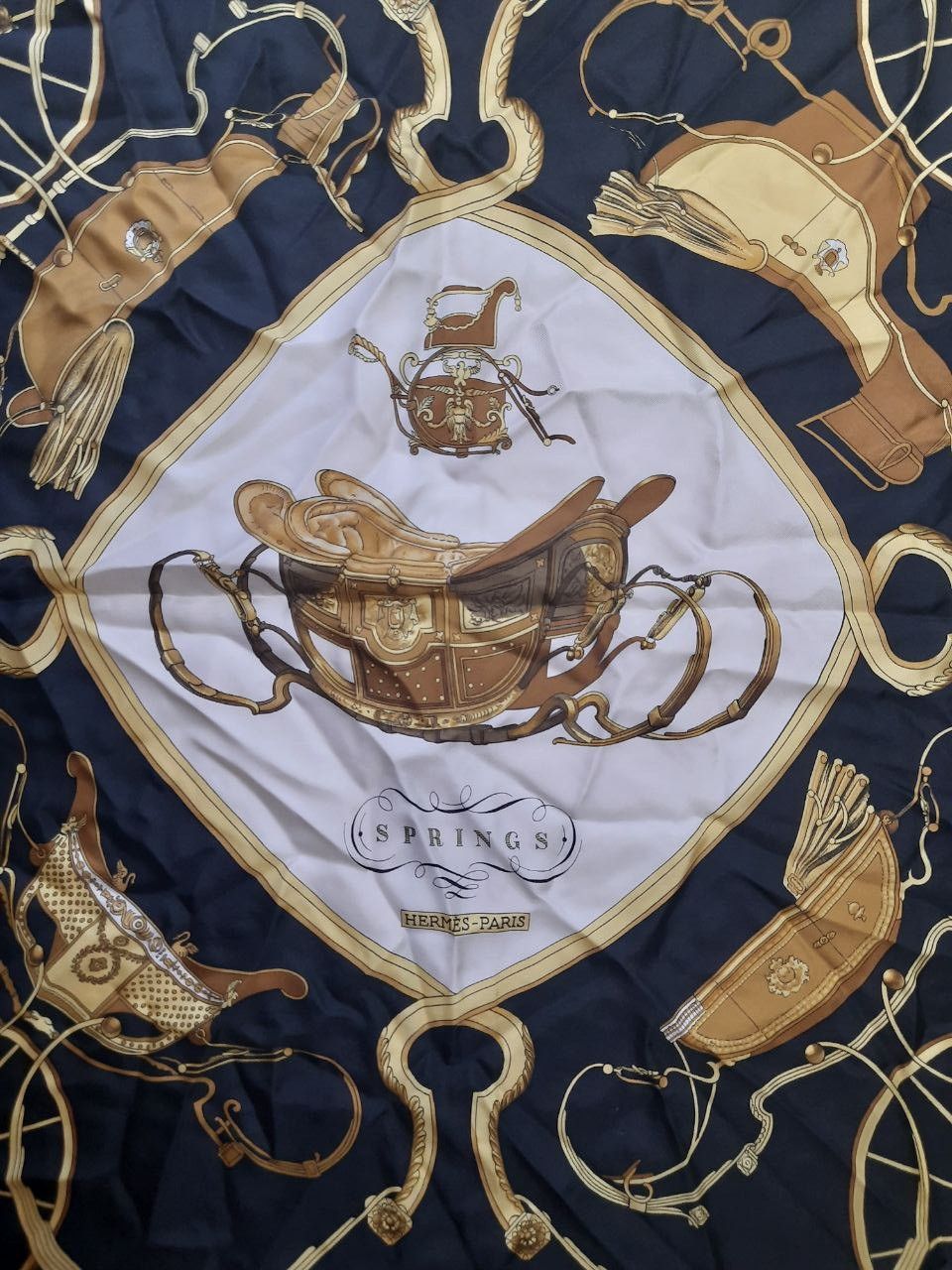 Hermes Hermes Springs by Philippe Ledoux Silk Summer Scarf 1974 Size ONE SIZE - 10 Thumbnail