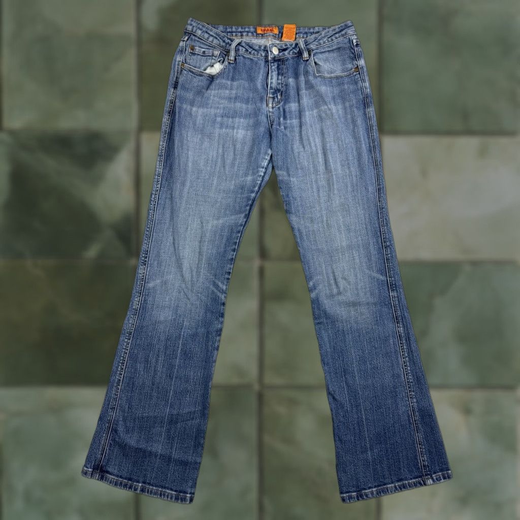 Denime VINTAGE Zana Di Jeans Womens 11 Blue Flared Hipster Grunge Punk Y2K Denim Pants Jeans Size 32" / US 10 / IT 46 - 1 Thumbnail