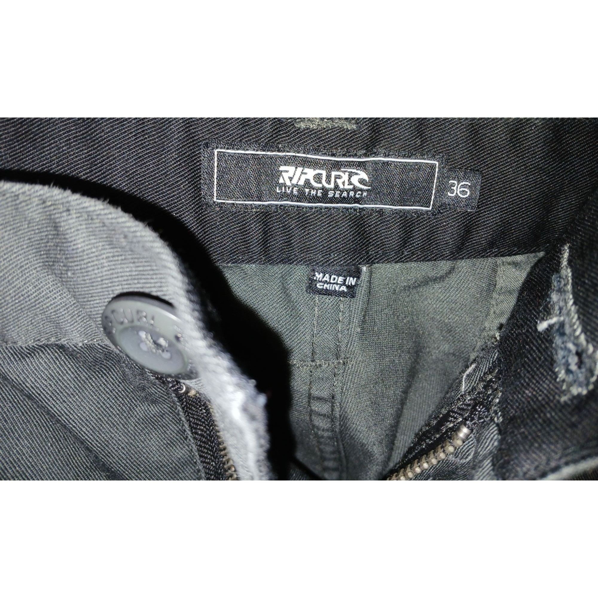Rip Curl Rip Curl Mens Black Cargo Pants Size 36 - JK12-PP Size US 36 / EU 52 - 3 Thumbnail