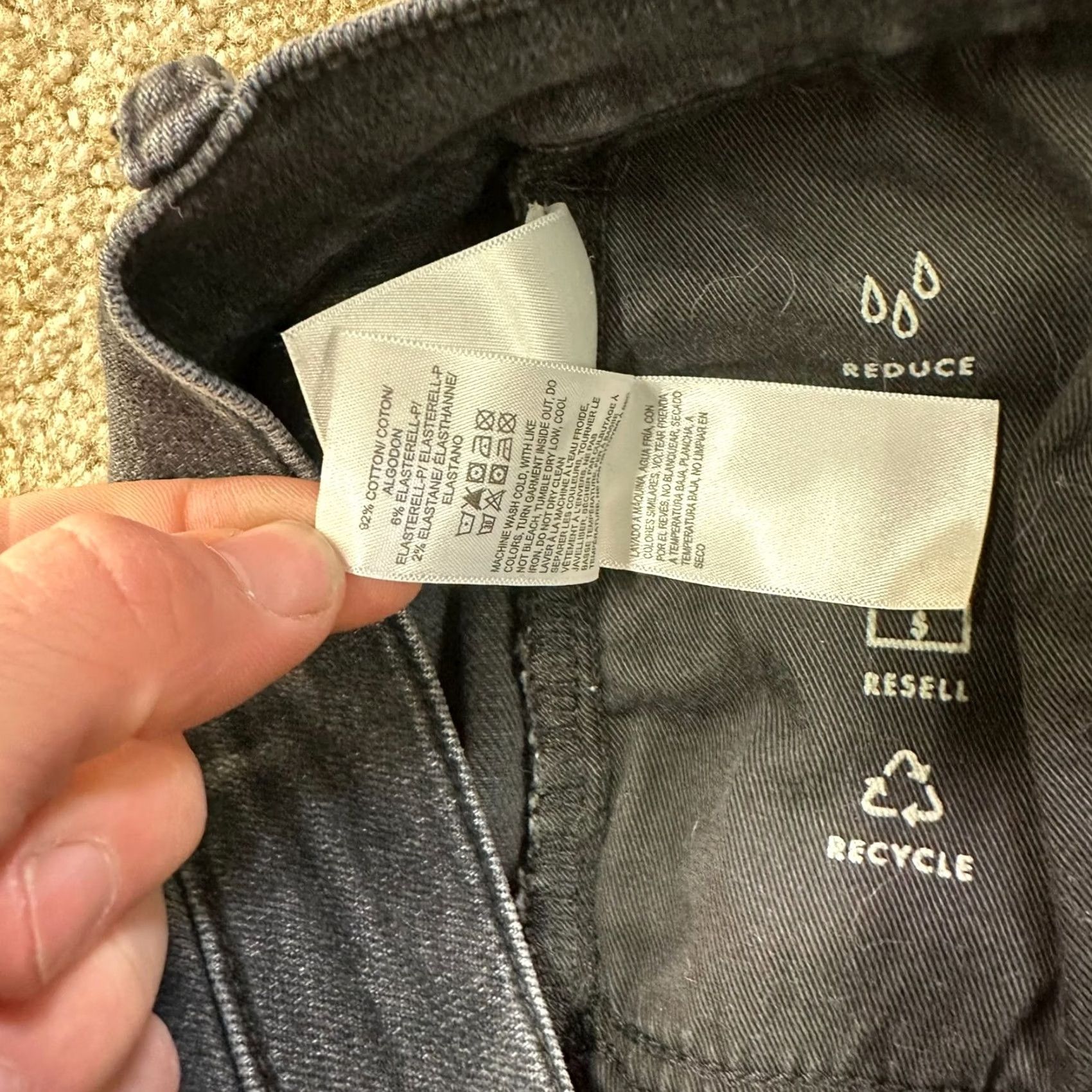 Lucky Brand Lucky Brand 412 Jeans Slim Straight Men 38x32 Black Denim Stretch Mid Rise 5-Pocket Belt Loops Image Size US 38 / EU 54 - 6 Thumbnail