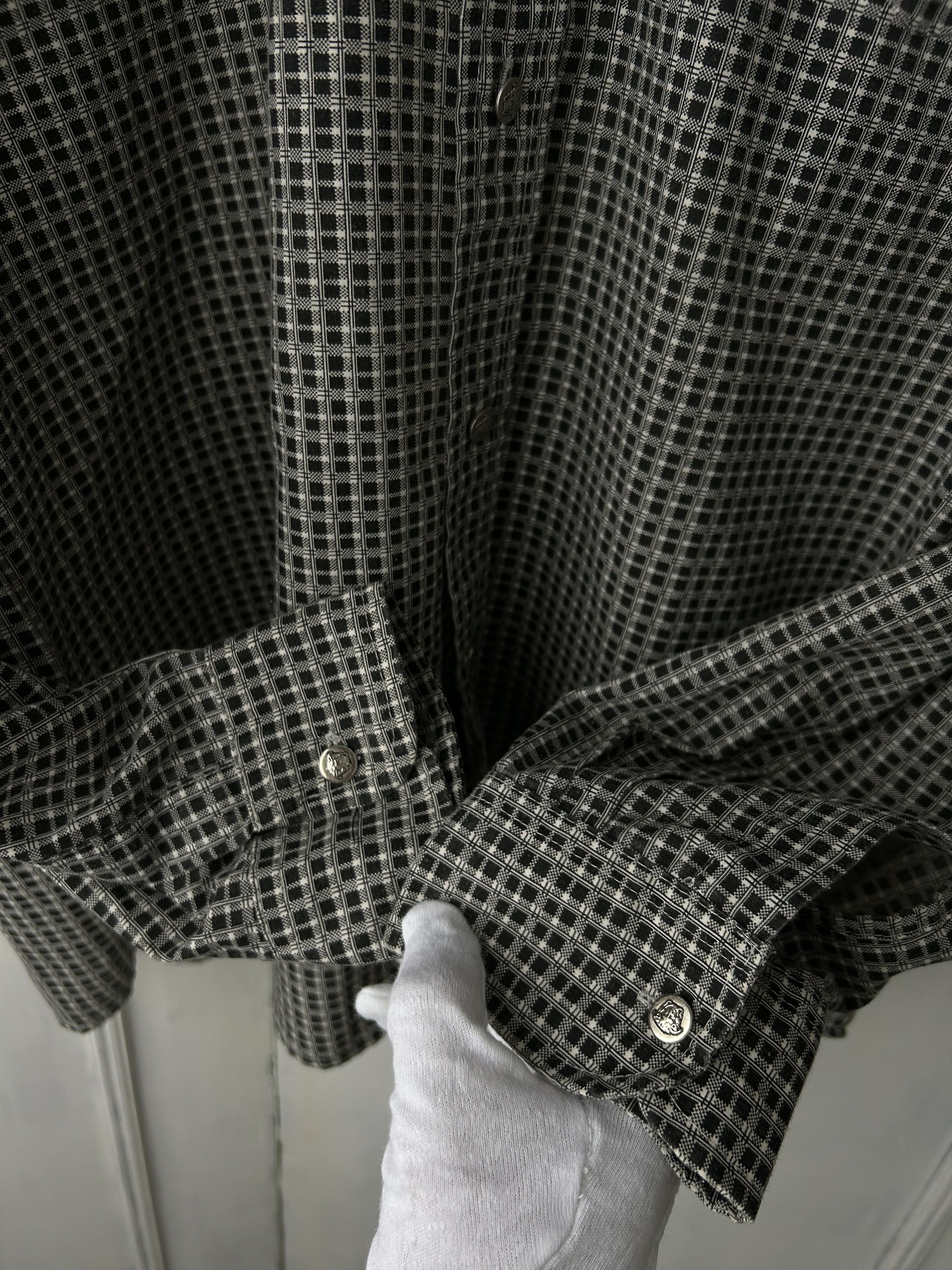Versace Jeans Couture VERSACE COLLECTION Checked Button-Up Shirt (Medusa Buttons) Size US M / EU 48-50 / 2 - 7 Thumbnail