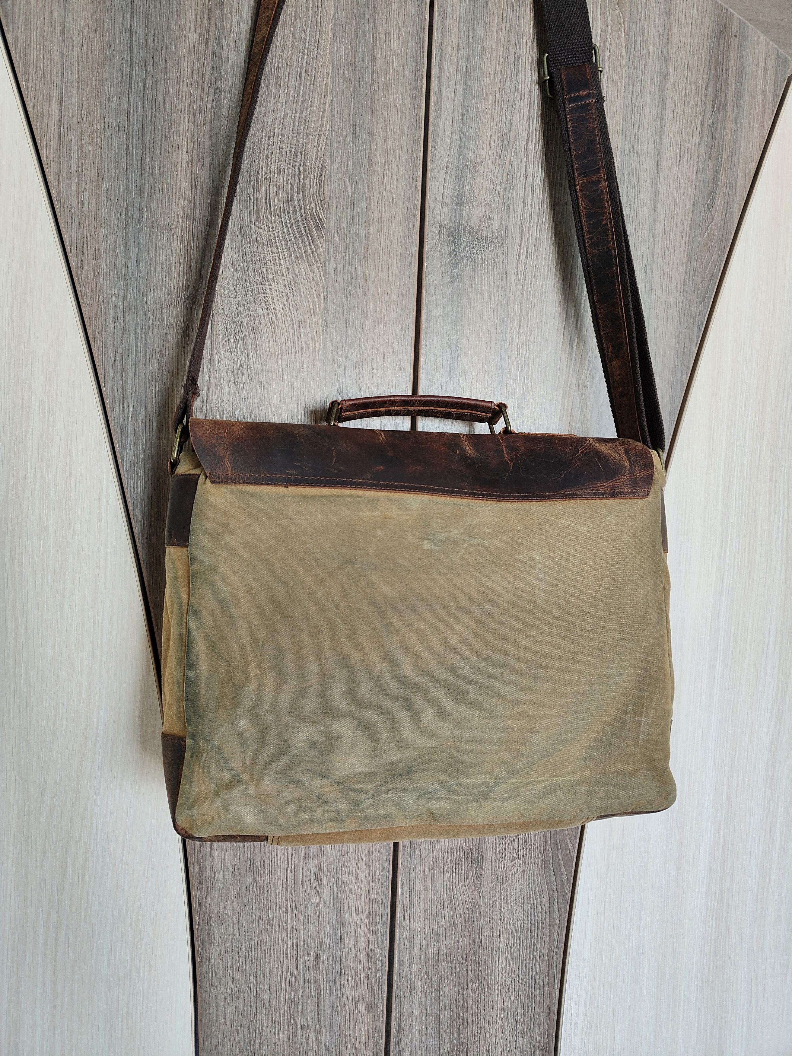 Handmade Scaramanga Leather Bag Briefcase Bag Shoulder Bag Organizer Size ONE SIZE - 16 Thumbnail