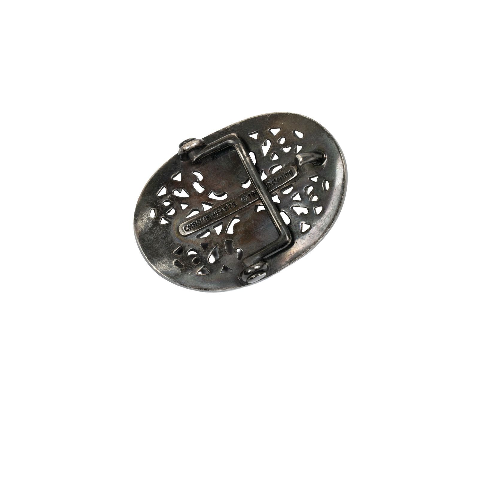 Chrome Hearts Black Rhodium Oval Belt Buckle Size ONE SIZE - 4 Thumbnail