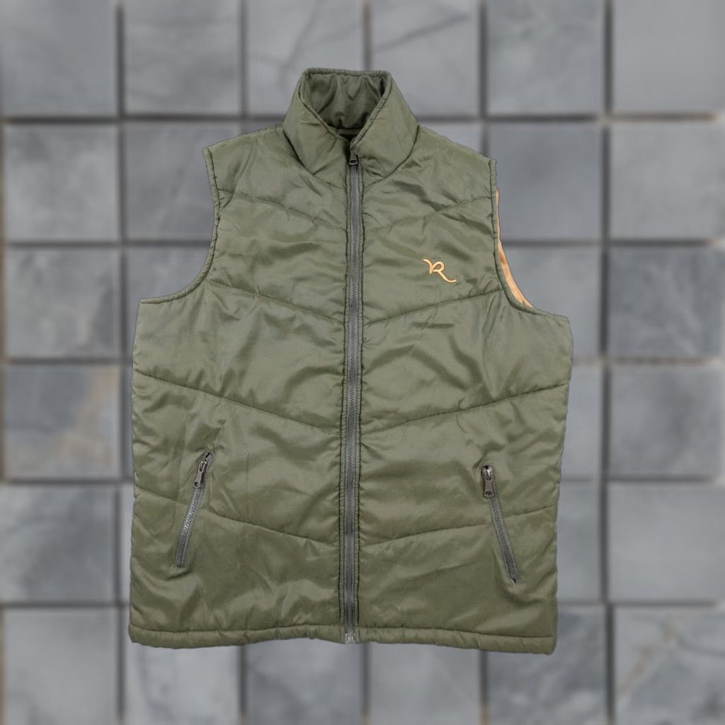 Rocawear Rocawear Adult XLarge Green Puffer Vest Jacket Full Zip Mens Hip Hop Outdoors Way Size US XL / EU 56 / 4 - 1 Thumbnail