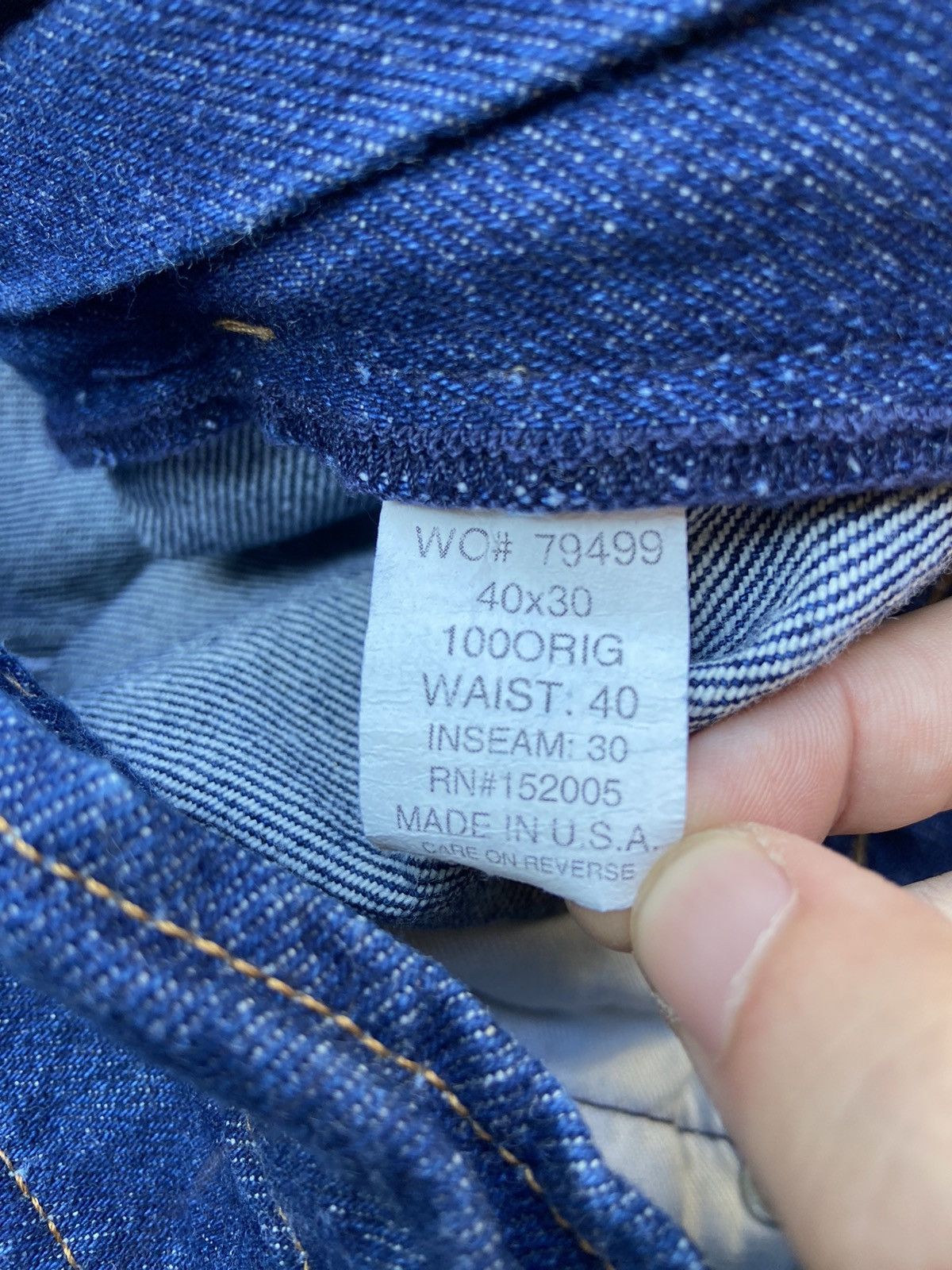Vintage Crazy Vintage 80’s Wild Ass Baggy Blue Jeans Carhartt Style Size US 40 / EU 56 - 7 Thumbnail