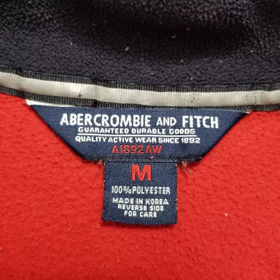 Abercrombie & Fitch Abercrombie & Fitch Fleece Jacket Men Medium Vest Full Zip Size US M / EU 48-50 / 2 - 9 Thumbnail