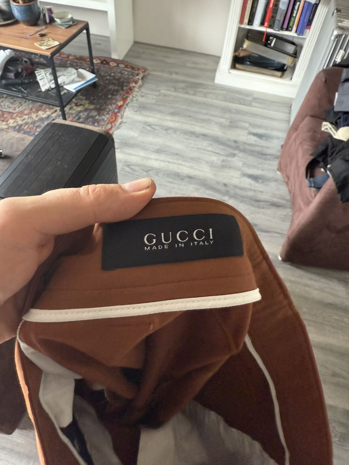 Gucci Rust-Toned Cotton Trousers with Flap Pockets Size US 36 / EU 52 - 14 Thumbnail