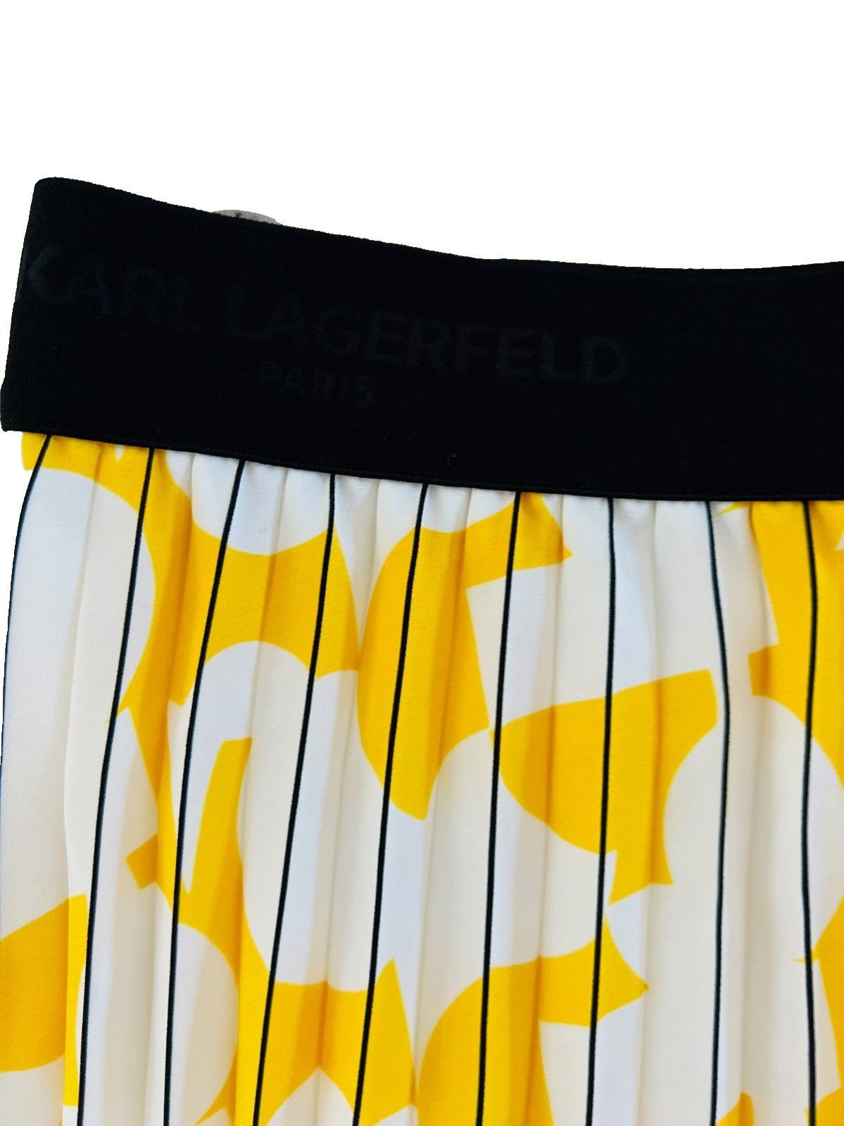 Karl Lagerfeld Karl Lagerfeld Paris Pleated Mid Skirt Yellow ( L ) Size 36" / US 14 / IT 50 - 6 Thumbnail