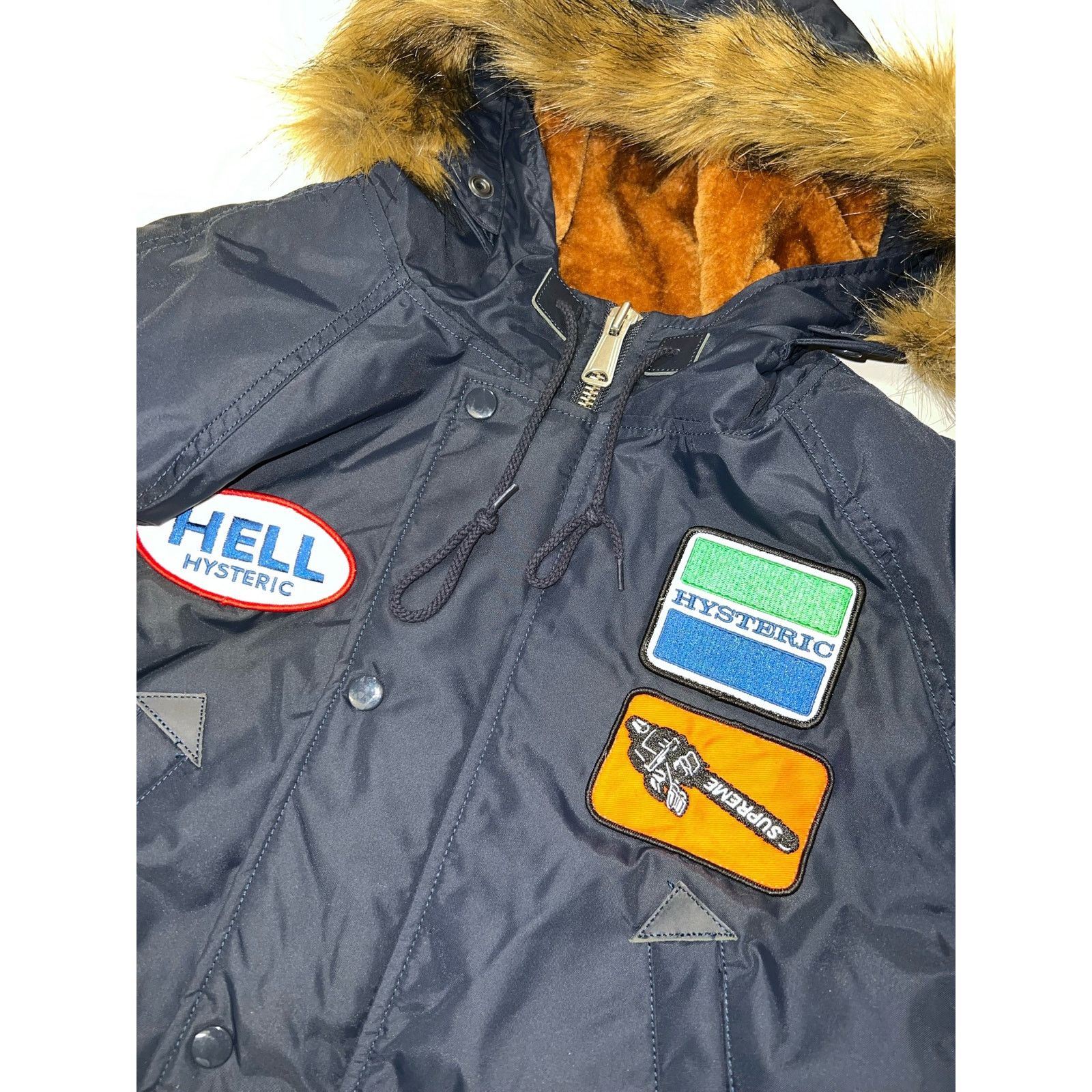 Hysteric Glamour × Supreme Supreme FW17 Hysteric Glamour N-3B Fur Parka Coat Size US S / EU 44-46 / 1 - 4 Thumbnail