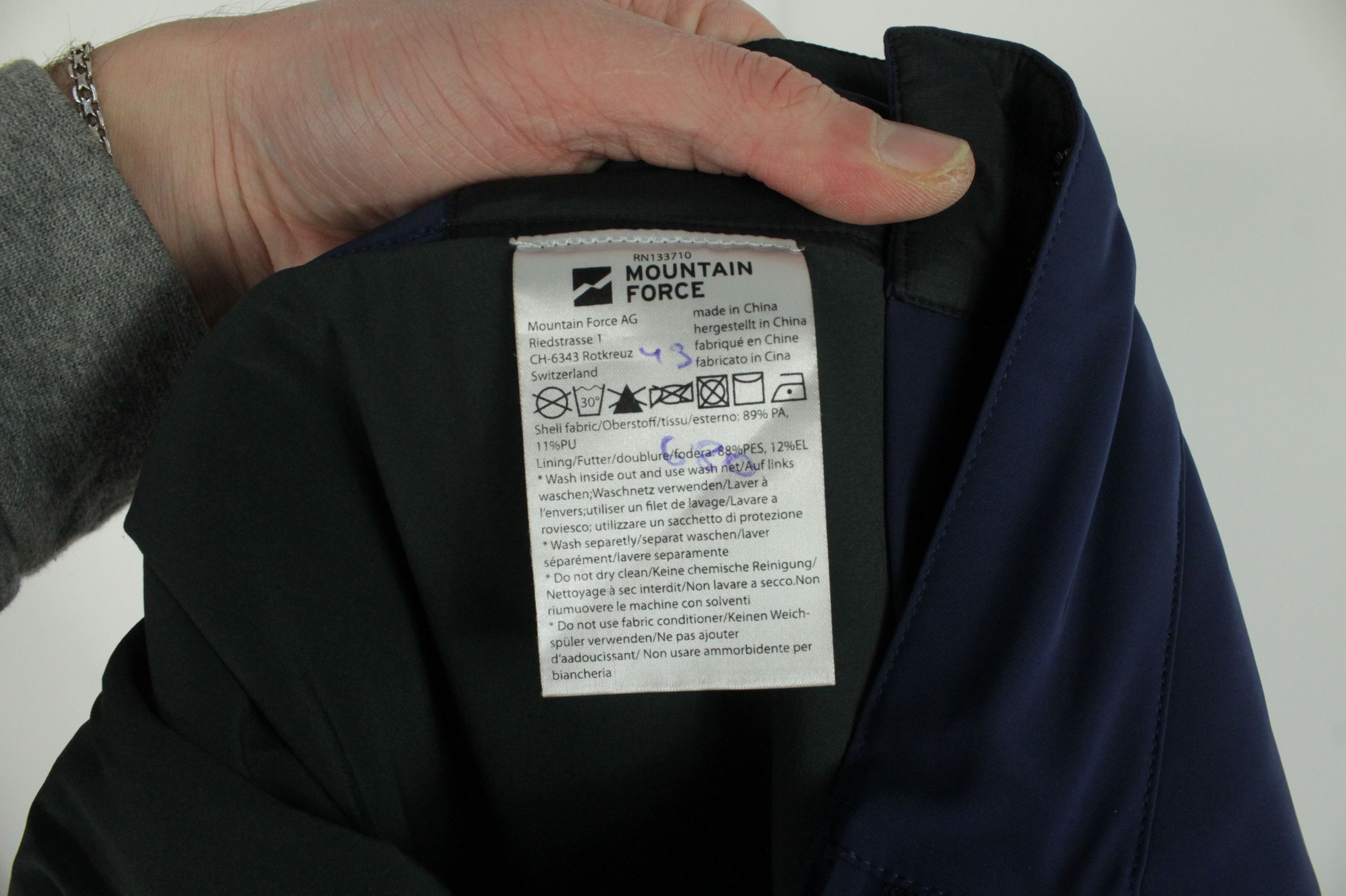 Other Mountain Force Sonic Blue Stretch Insulated Ski Winter Pants Size US 34 / EU 50 - 11 Thumbnail