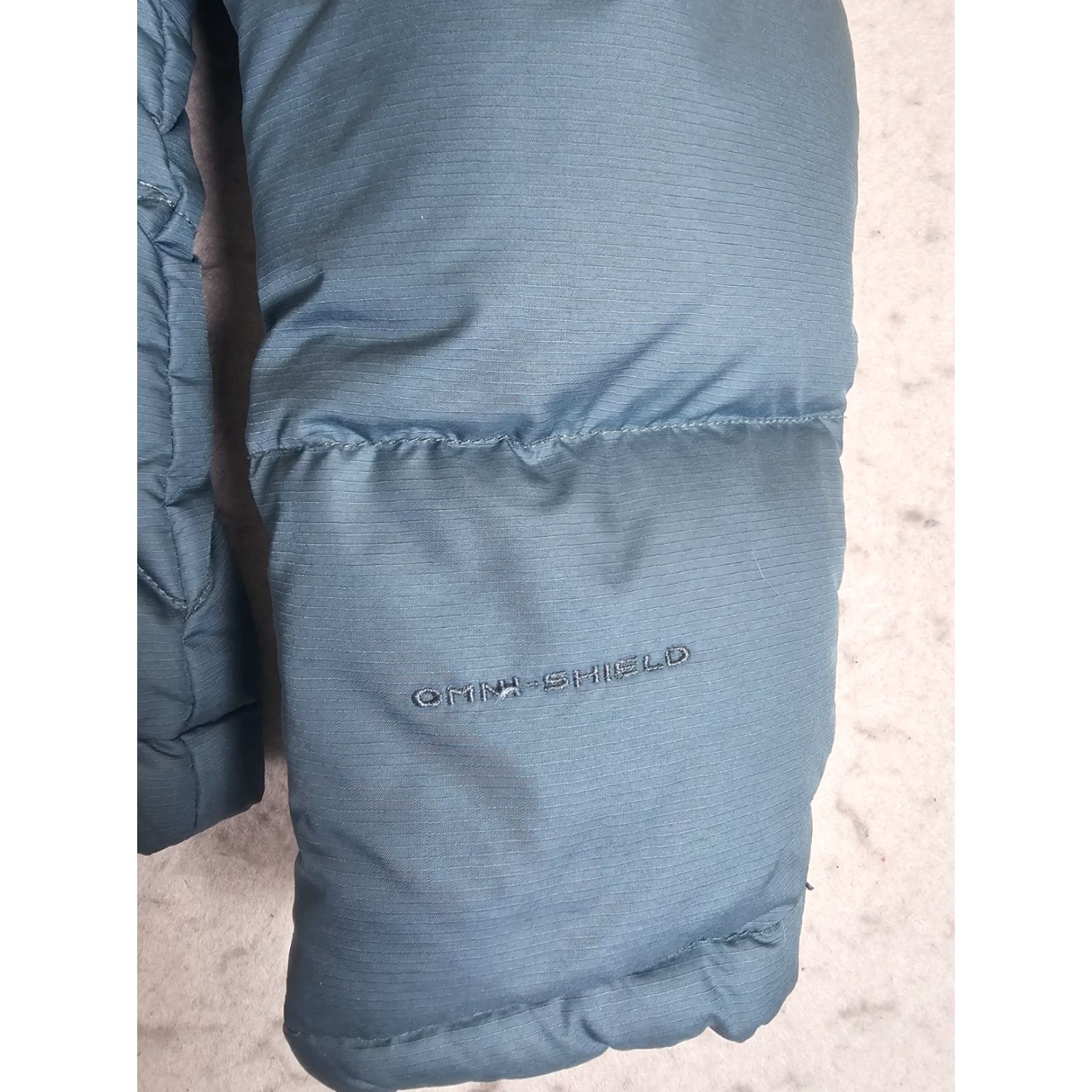 Vintage Columbia Goose Down Omni-Shield Hooded Jacket Womens Small Blue Quilted Pockets Insulated Water Resistant Ski Coat Size S / US 4 / IT 40 - 4 Thumbnail