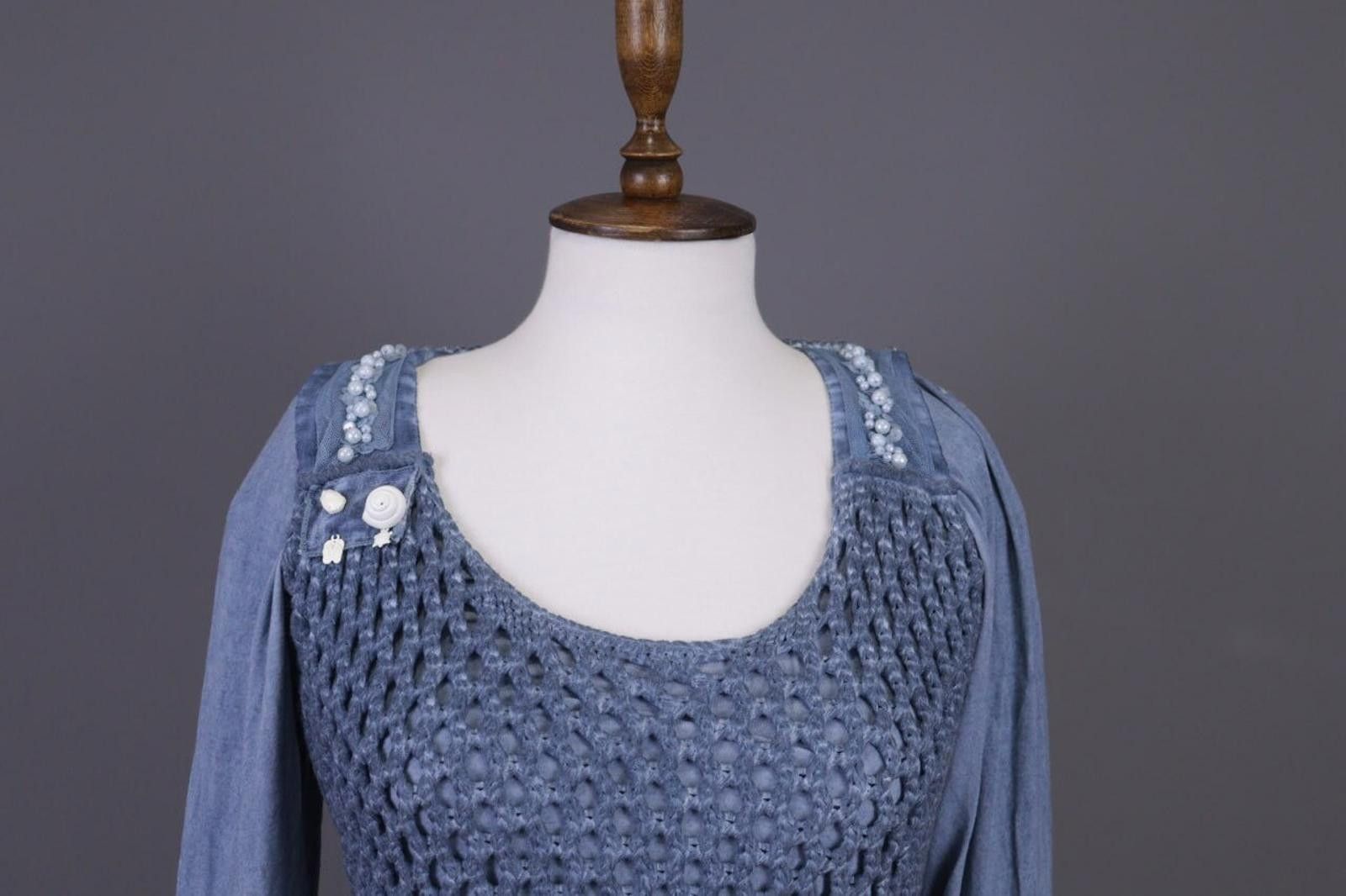 Designer Elisa Cavaletti Club Knit Designed Mesh Knit Dress Size M Size M / US 6-8 / IT 42-44 - 3 Thumbnail