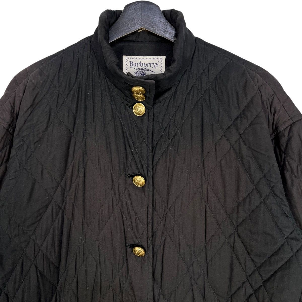 Burberry Vintage 90s Burberrys Quilted Women Coat Size M / US 6-8 / IT 42-44 - 3 Thumbnail