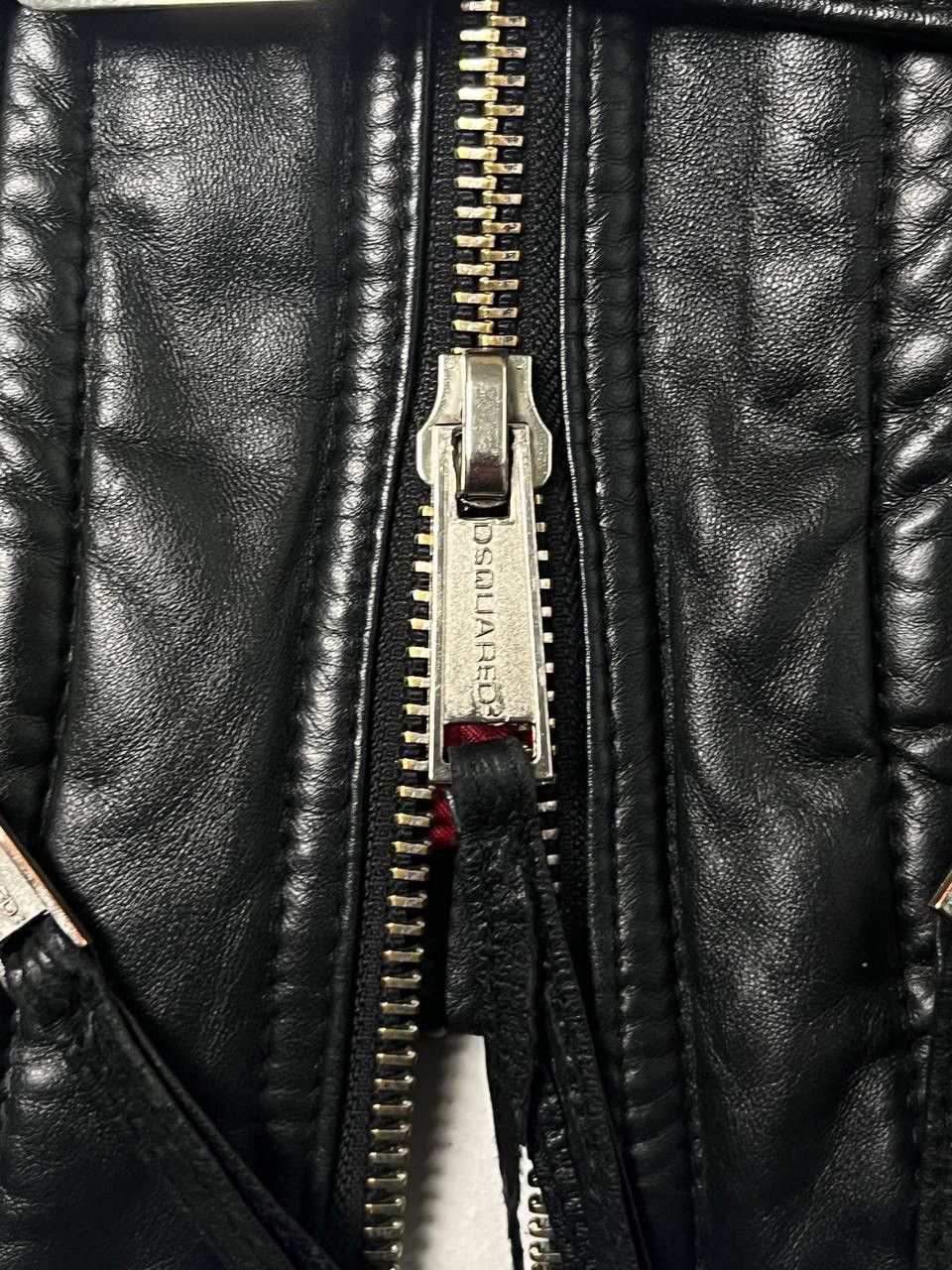 Dsquared2 Dsquared2 FW07 Coyote Fur Collar Cropped Leather Jacket Size S / US 4 / IT 40 - 4 Thumbnail