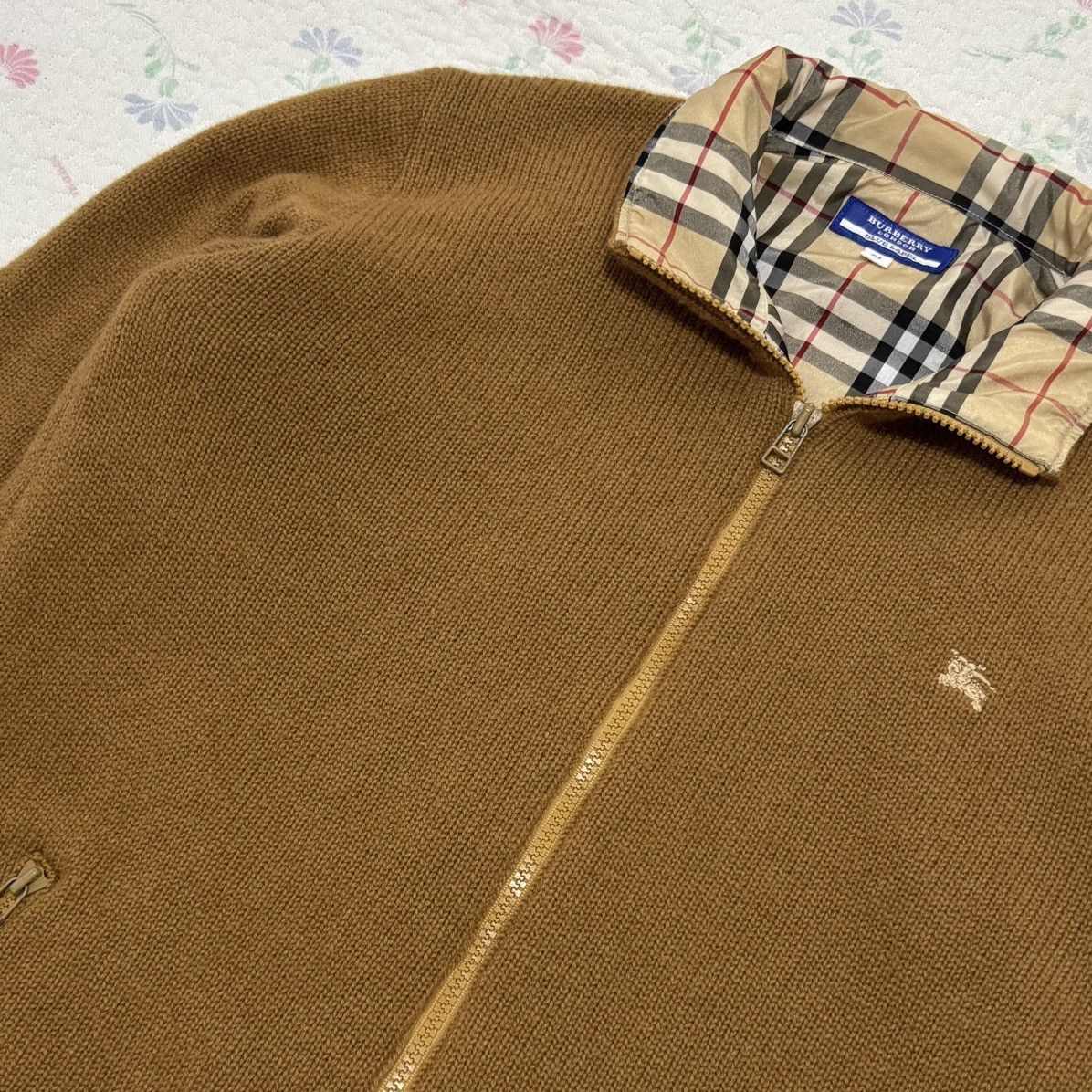 Burberry Burberry Blue Label Nova Check Knit Jacket Size M / US 6-8 / IT 42-44 - 3 Thumbnail