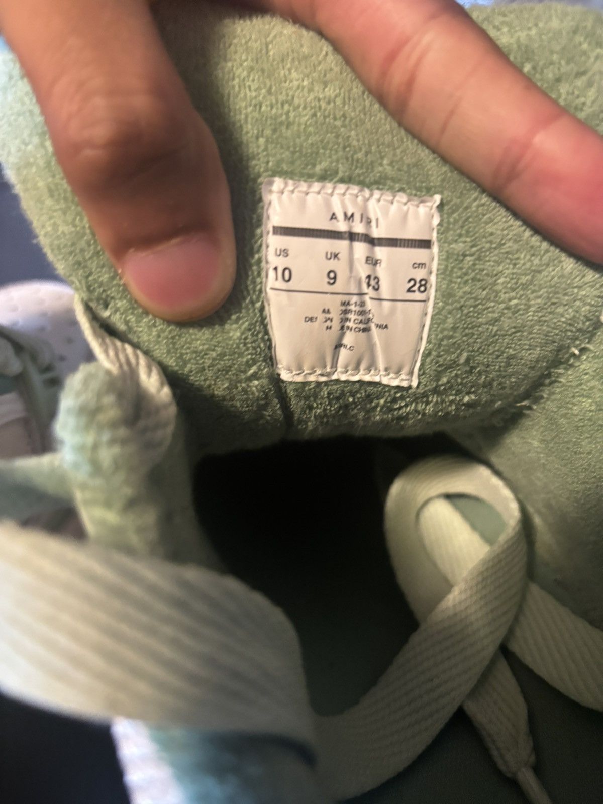 Amiri M1 MINT GREEN AMIRI Size US 10 / EU 43 - 2 Thumbnail