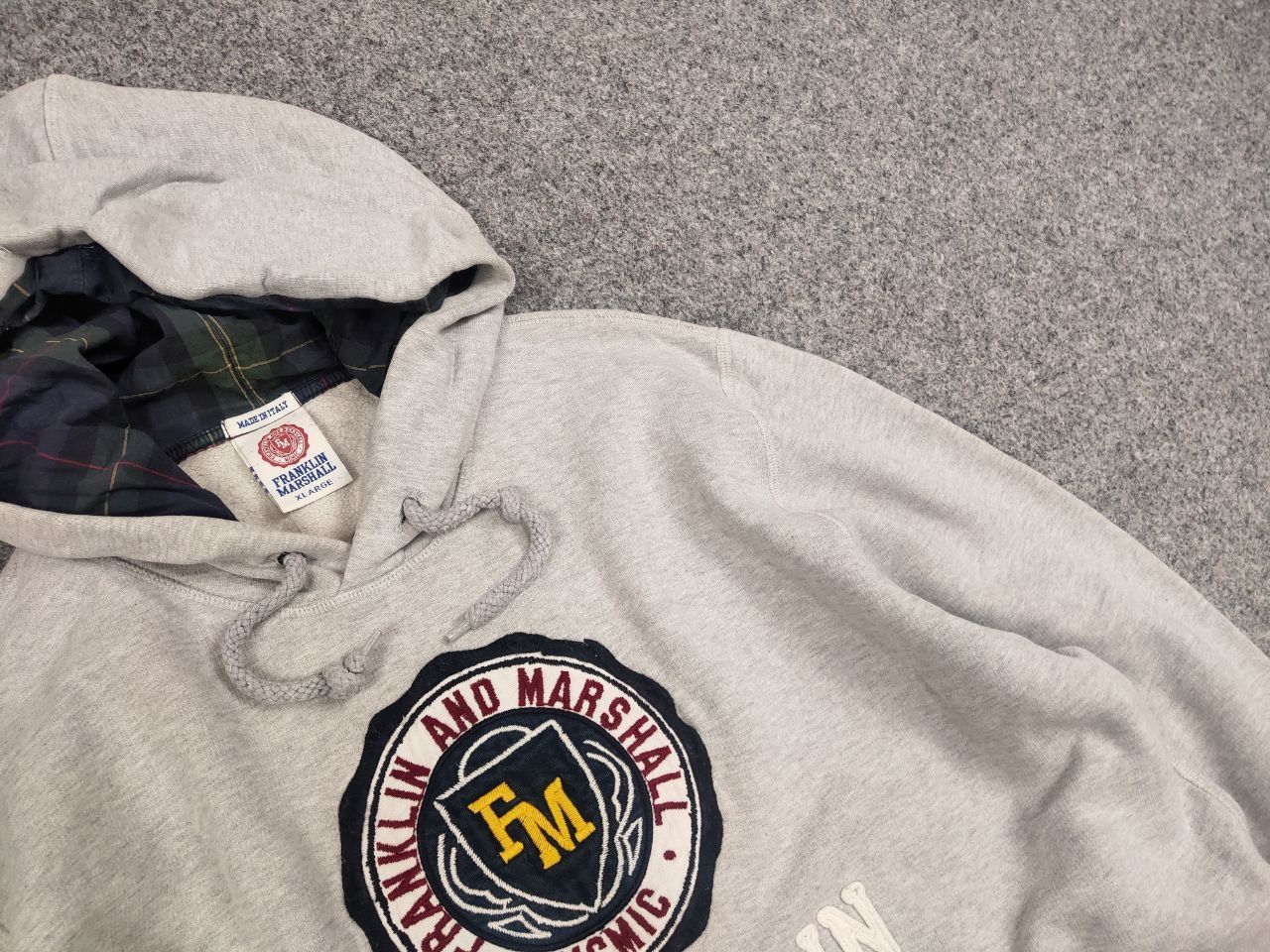 Franklin & Marshall Franklin & Marshall Italy vintage logo distressed Hoodie Size US XL / EU 56 / 4 - 8 Thumbnail