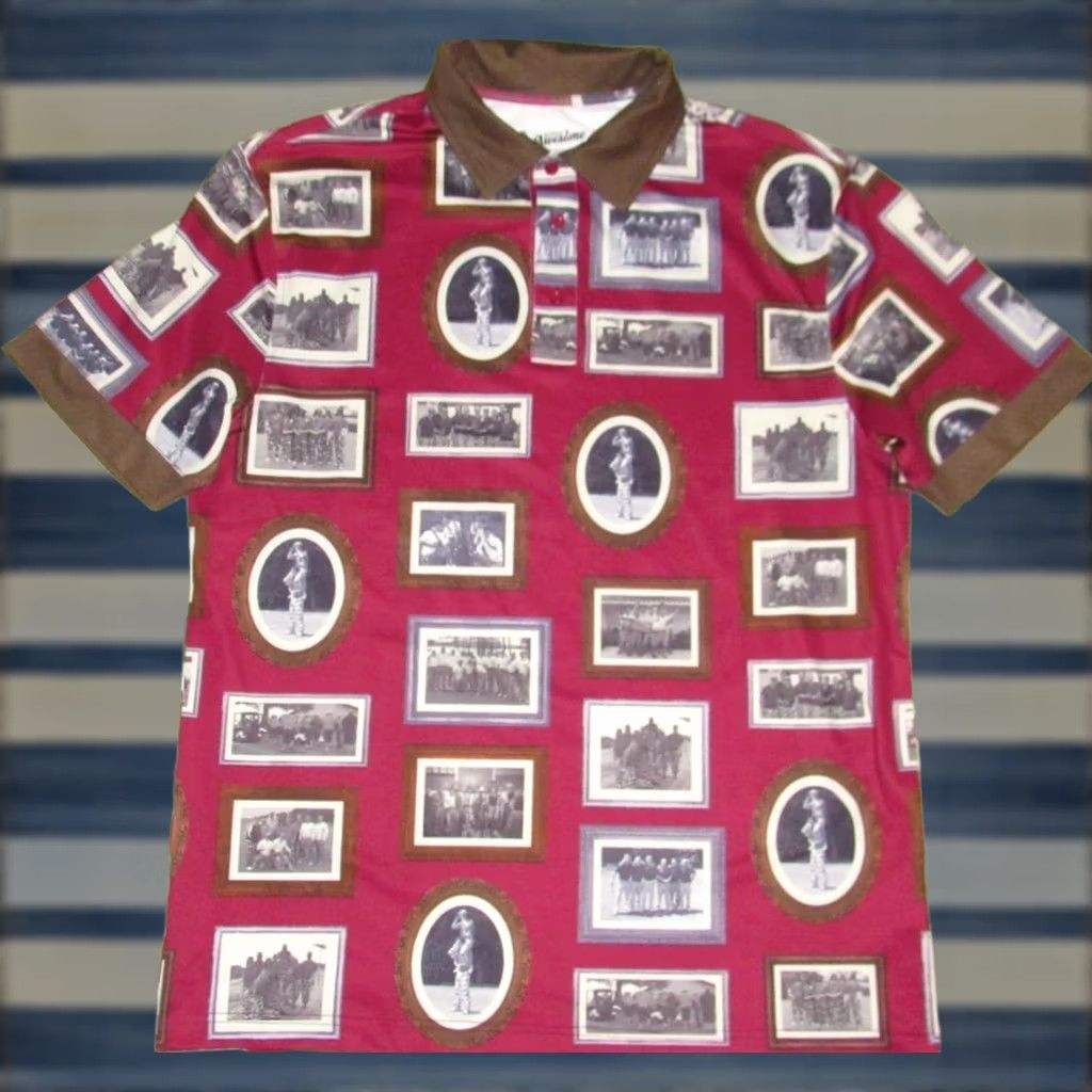 Vintage VINTAGE ROYAL & AWESOME Short Sleeve Polo Golf Shirt Large L Size US L / EU 52-54 / 3 - 1 Thumbnail