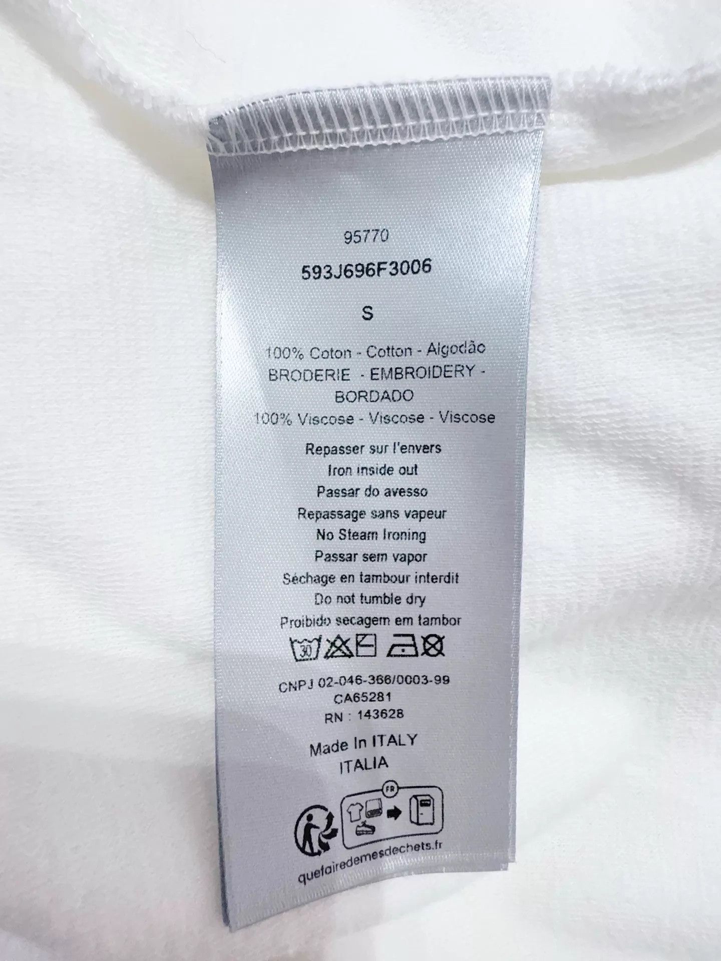 Dior Dior 25 New Terry Cloth Unisex SS Tee S Size US S / EU 44-46 / 1 - 5 Thumbnail