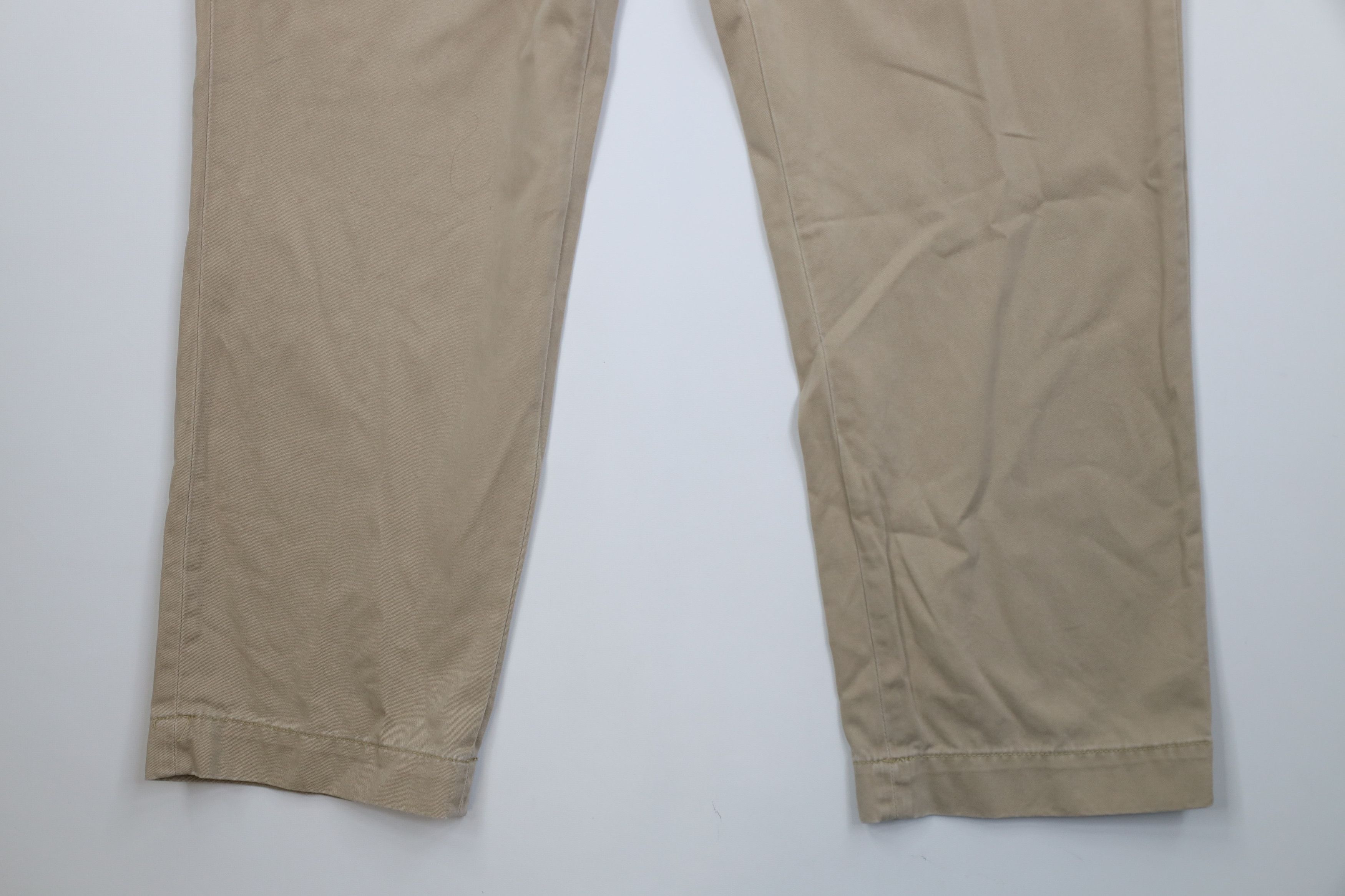 Ralph Lauren Vintage 90s Ralph Lauren Wide Leg Chino Pants Beige Cotton Size US 38 / EU 54 - 4 Thumbnail