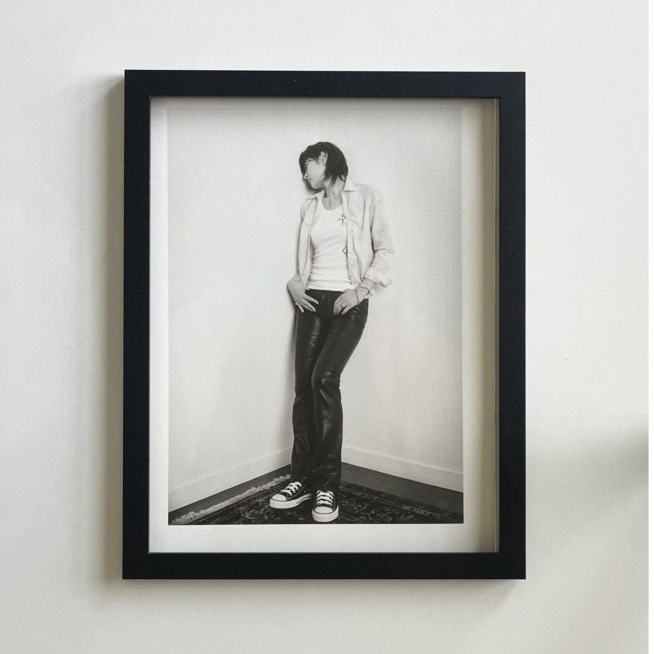 Chrome Hearts × Vintage Chrome Hearts black/white photo Poster framed 9x11 Size ONE SIZE - 1 Thumbnail