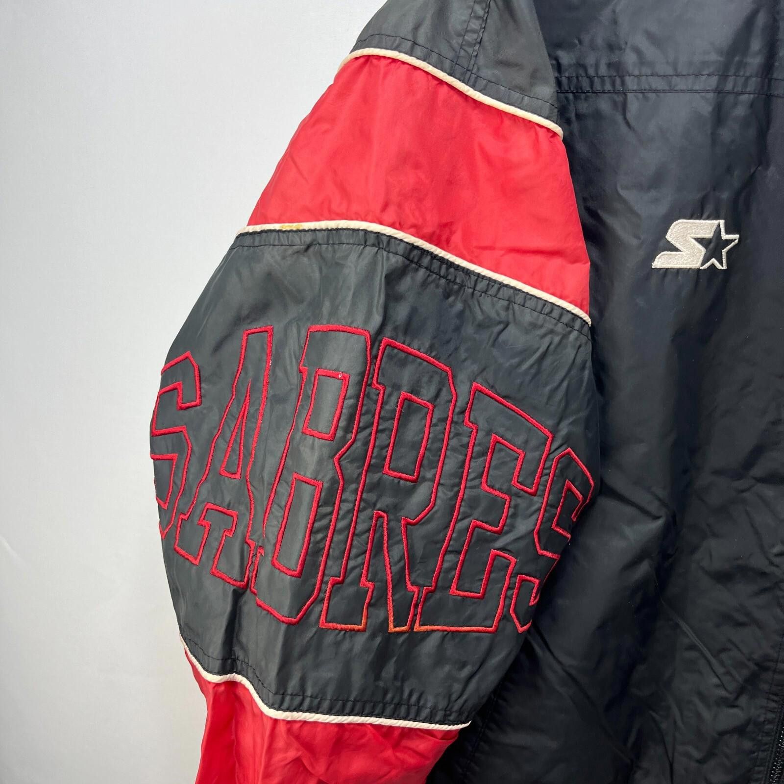 Majestic Vintage 90s Buffalo Sabres Windbreaker Jacket XL Starter NHL Size US XL / EU 56 / 4 - 7 Thumbnail