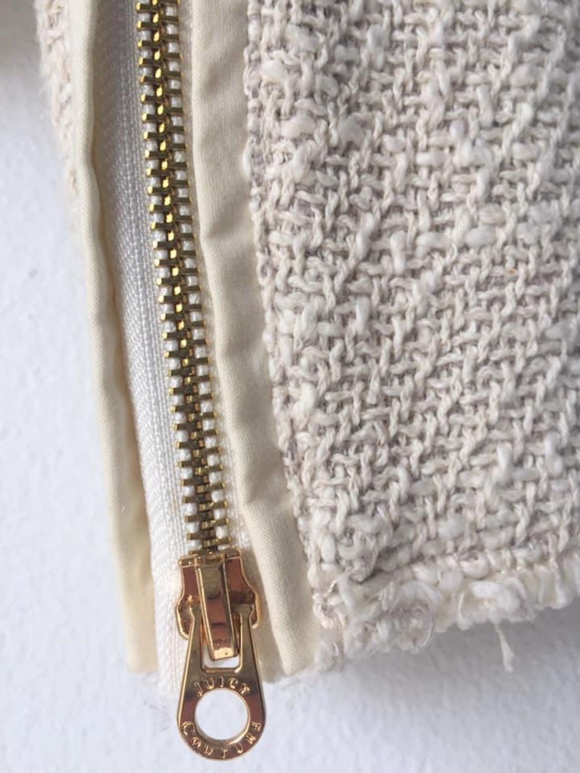 Juicy Couture JUICY COUTURE girls designer cream oatmeal Tweed Boucle coat Size XXS / US 00 / IT 34 - 6 Thumbnail