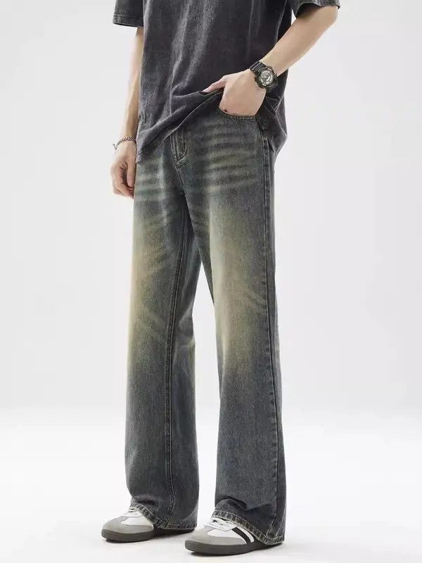 VIBE American retro loose oversize washed distressed jeans Size US 32 / EU 48 - 2 Thumbnail