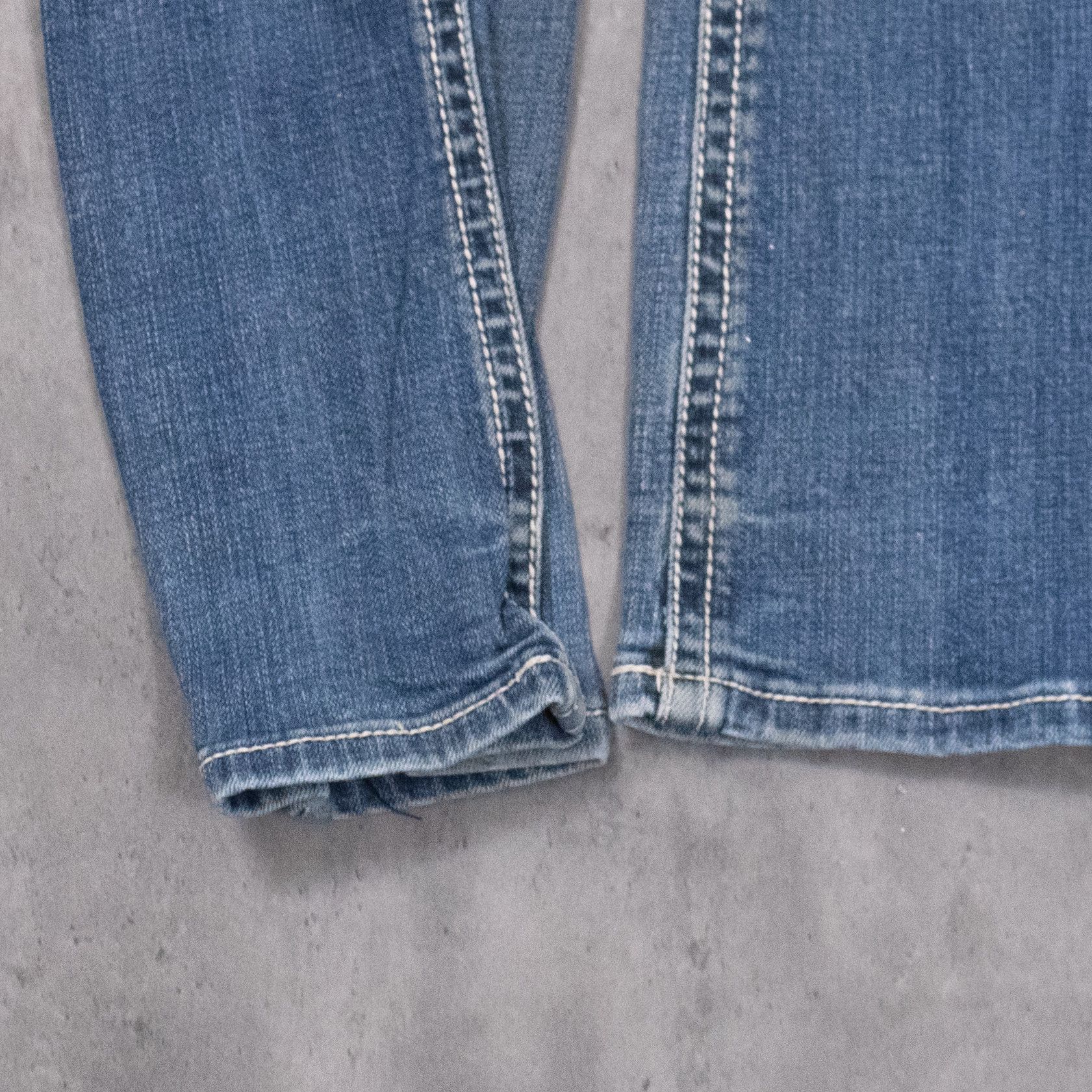 True Religion Y2K's 00's LA Idol's Gem Embellished Skinny Denim Jean's Size US 26 / EU 42 - 6 Thumbnail