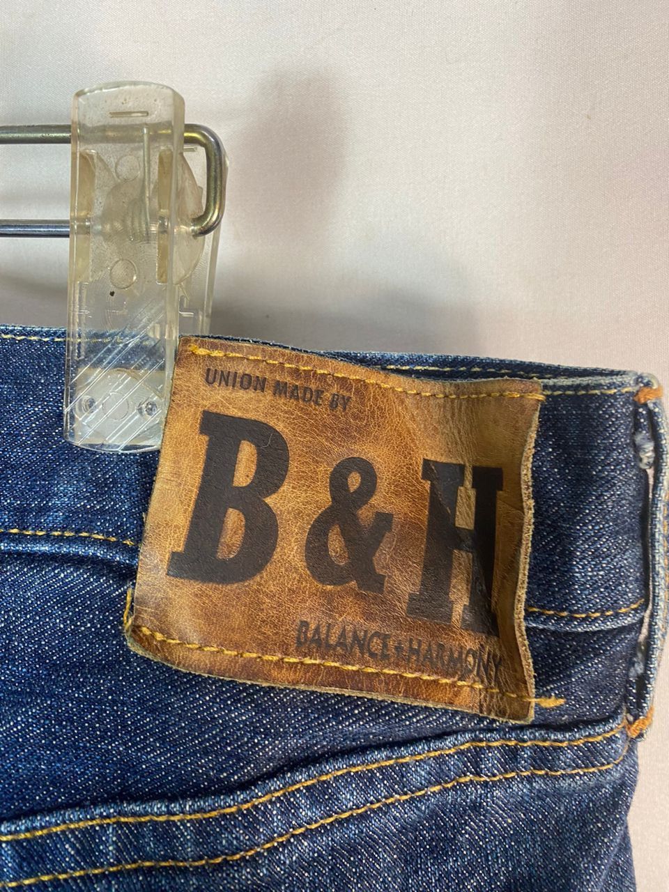 Other Vintage B&H balance &harmony selvedge denim jeans Size US 34 / EU 50 - 14 Thumbnail
