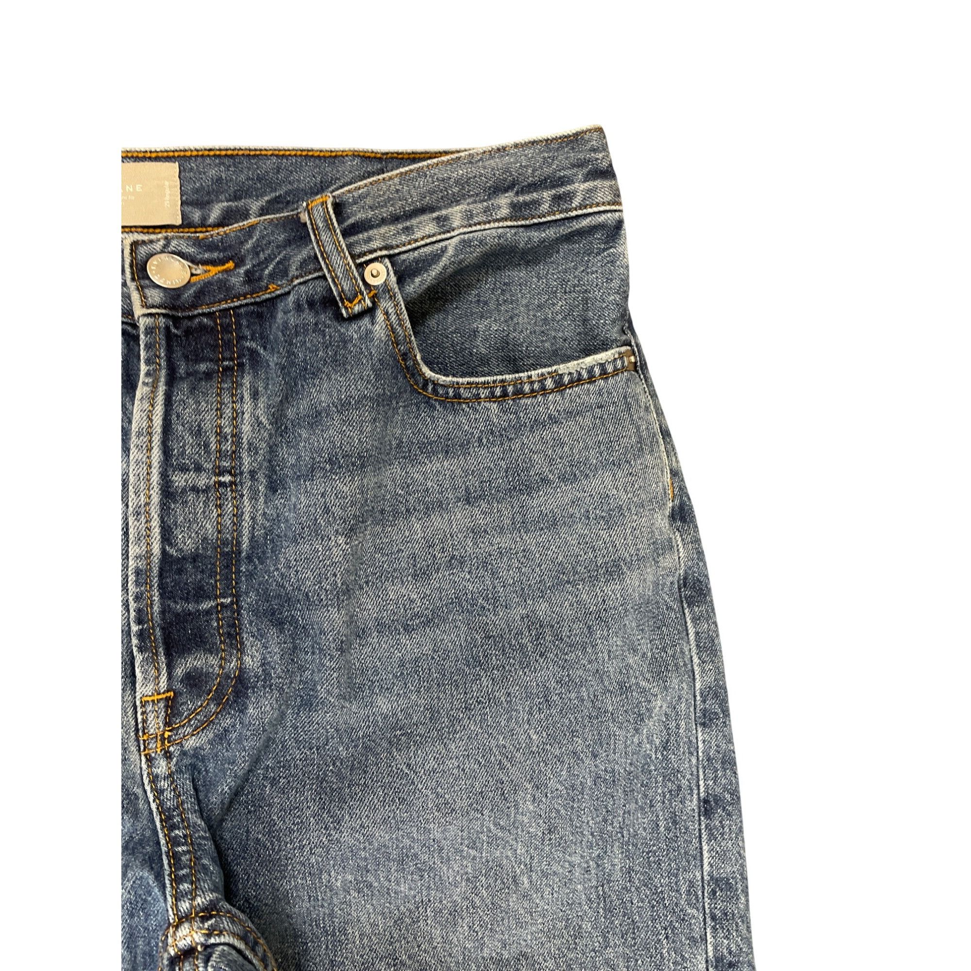 Everlane Everlane Mens Relaxed Straight Fit Blue Denim Jeans size 29R Size US 29 - 3 Thumbnail
