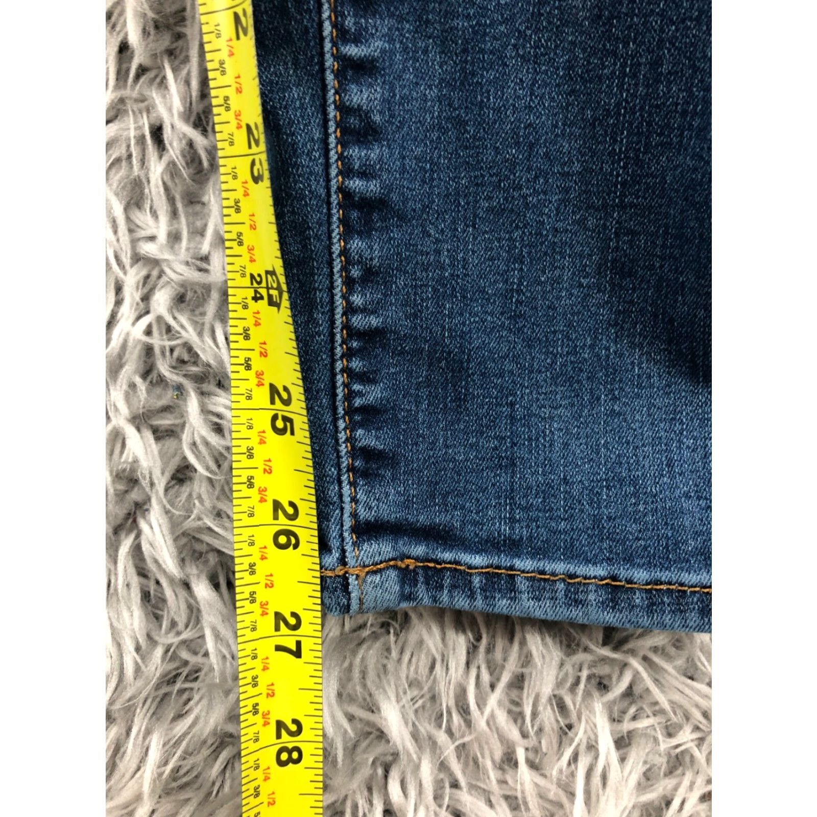 Vintage Hawthorn Jeans Skinny Size 28 Womens Medium Blue Denim Regular Rise 5-Pocket Classic American Hawthorn Size 28" / US 6 / IT 42 - 3 Thumbnail