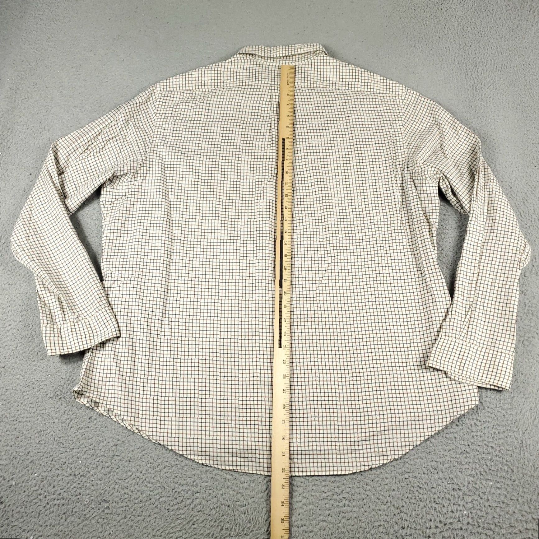 Ralph Lauren Ralph Lauren Shirt Mens 2XL Beige Blue Check Casual Button-Up Long Sleeve Size US XXL / EU 58 / 5 - 3 Thumbnail