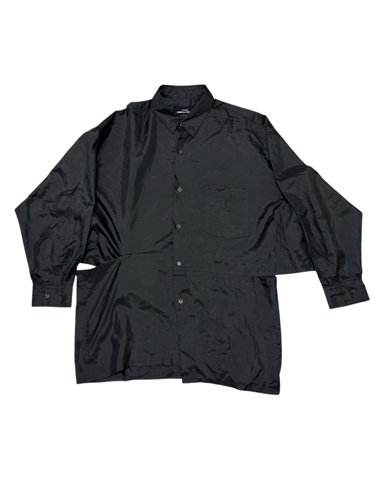 562 Comme Des Garcons 90s asymmetry docking shirt vintage