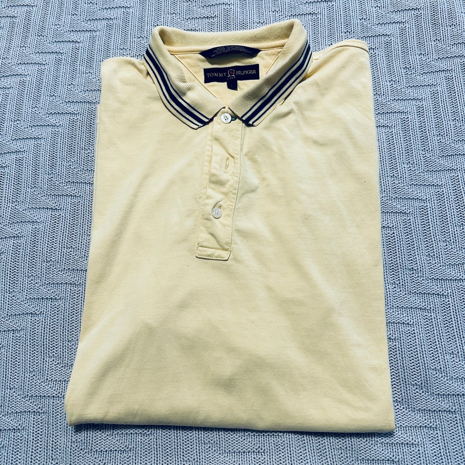 Tommy Hilfiger Tommy Hilfiger yellow polo Size US L / EU 52-54 / 3 - 1 Thumbnail