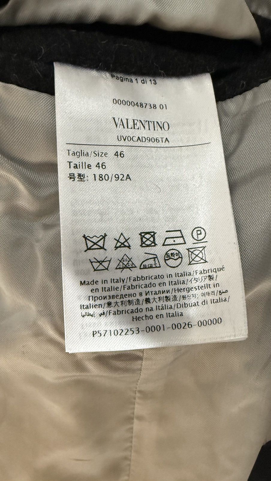 Valentino Valentino Re-Sew Patchwork Single-breasted Wool Coat F/W2020 Size US S / EU 44-46 / 1 - 3 Thumbnail