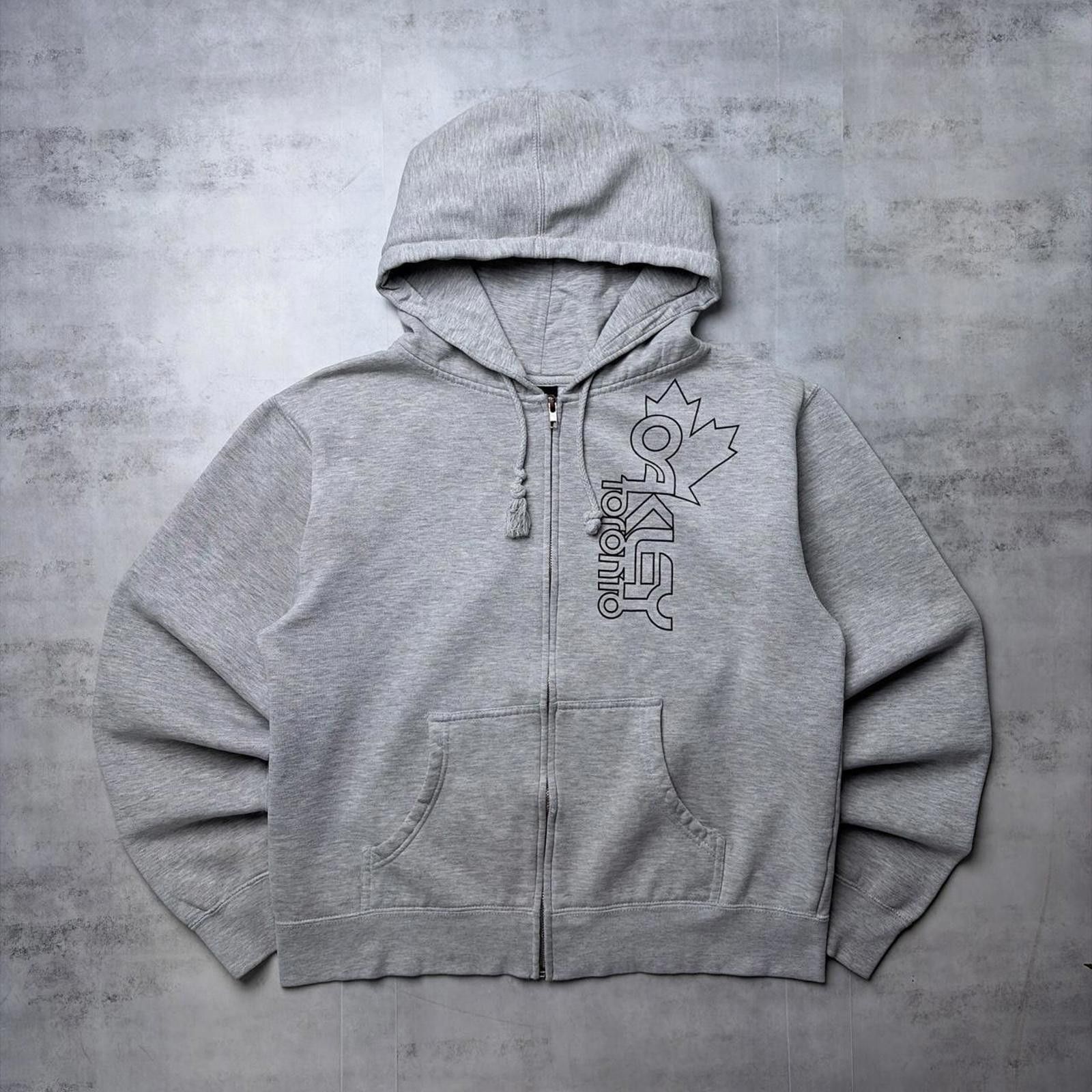 Oakley Y2K Grey Oakley Toronto Grunge Skater Zip Up Hoodie Size L / US 10 / IT 46 - 1 Thumbnail