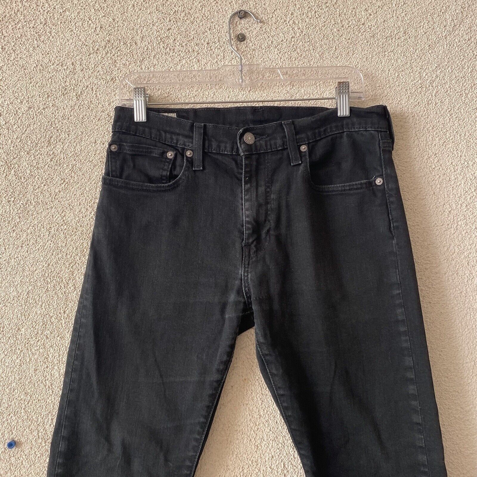 Levi's LEVIS 512 Womens Jeans Black Skinny Taper Stretch Premium Bi Size 32" / US 10 / IT 46 - 6 Thumbnail