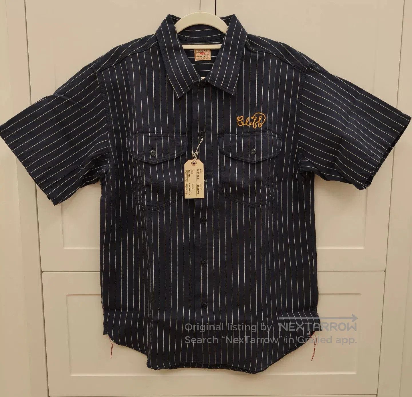 Sugar Cane Sugar Cane Retro Embroidered Striped Shirt. Size US S / EU 44-46 / 1 - 3 Thumbnail