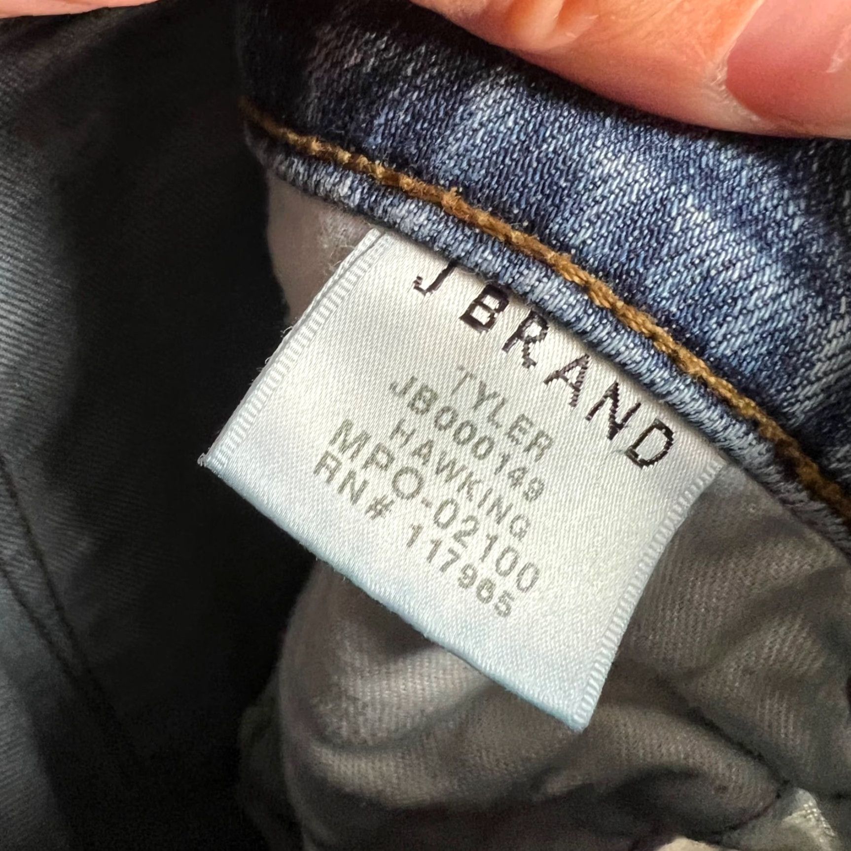 J Brand J Brand Womens Tyler Skinny Jeans Size 29 Blue Light Wash Distressed Denim Size 29" - 5 Thumbnail