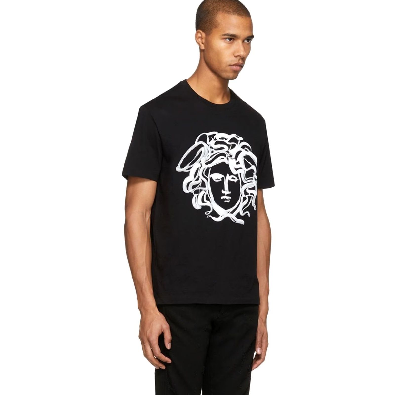 Versace VERSACE T-Shirt Art Medusa Black L Mens Size US L / EU 52-54 / 3 - 2 Thumbnail