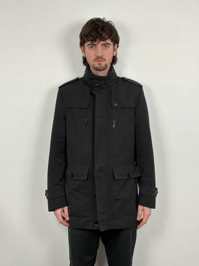 Burberry Burberry Black Classy Long Windbreaker Jacket Size US M / EU 48-50 / 2 - 2 Thumbnail